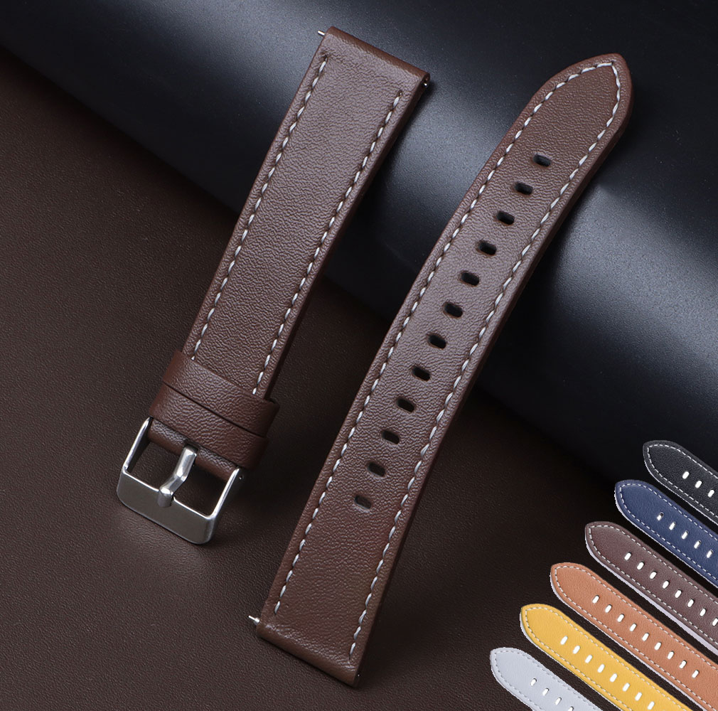 Leather Strap Quick Release - Echtes Kalbsleder Uhrenarmbänder Schnellverschluss Uhrenarmband 20mm