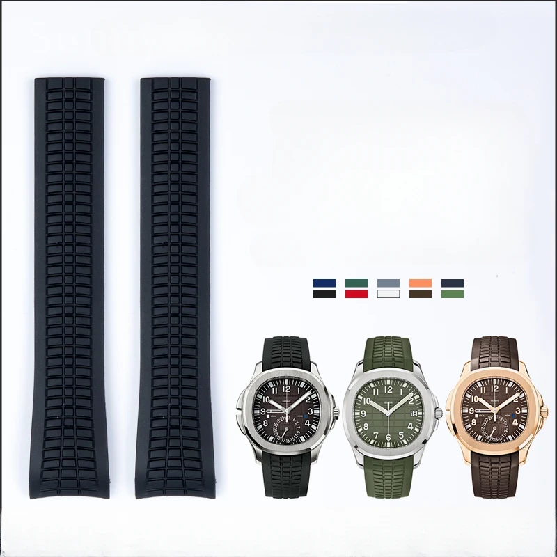 Patek Philippe Watch Aquanaut - Importiertes 21 mm schweißfestes Silikonarmband für