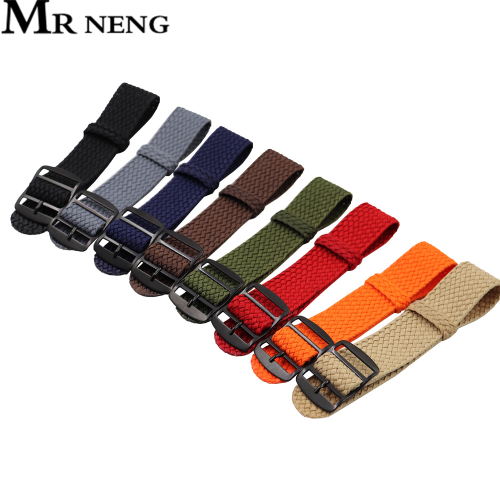 Perlon Strap Woven - 18mm 20mm 22mm einfarbig Für Perlon