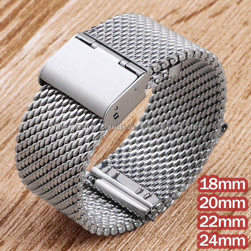 Mesh Strap Metal - 1.0 Milanese Mesh Stahlarmband 18mm 20mm