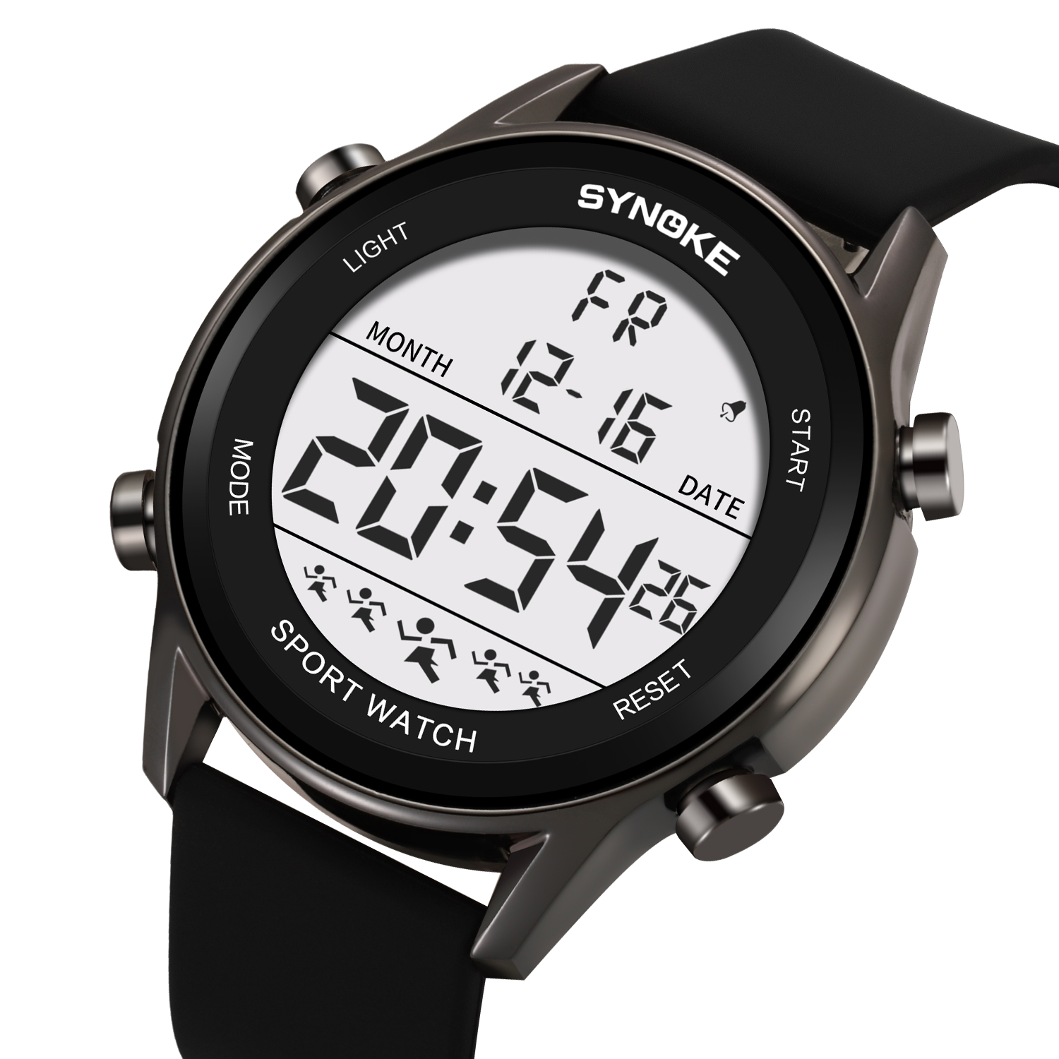 Rubber Strap Diver - Digitaluhren für Männer wasserdicht synoke 9825a