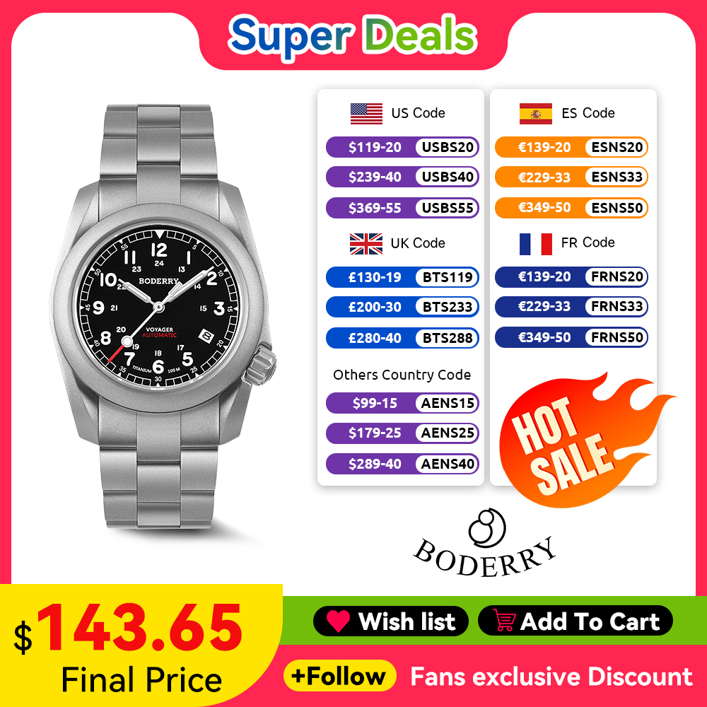 Seiko Watch 5 Sports - Boderry Voyager Field Uhr Titan Automatische