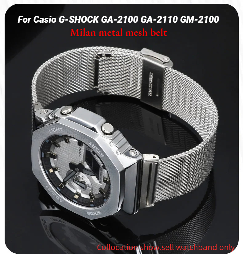 Casio Watch G-Shock Dw-5600 - Milan Metallgeflechtgürtel für Casio G-SHOCK Uhr