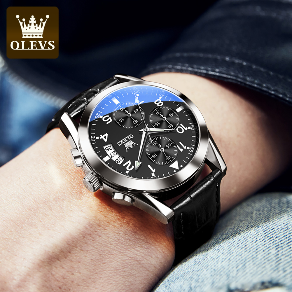 OLEVS Quarzuhr für Männer Orig – Leather Watch Band Men Bewertung und Preis