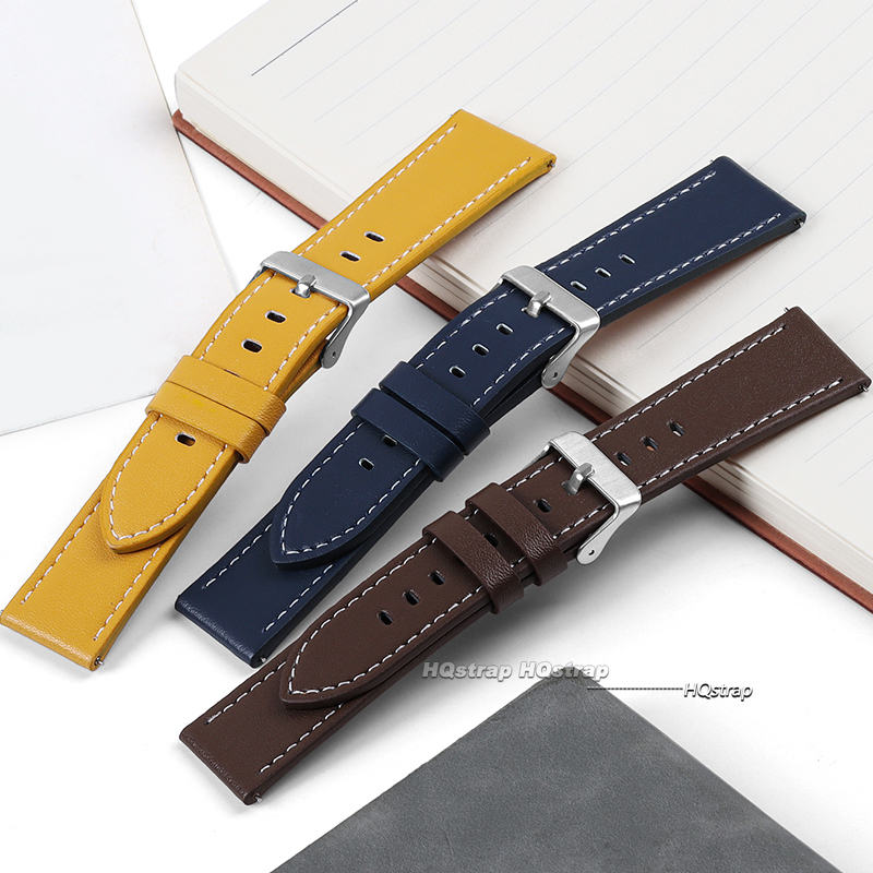 Echtes Kalbsleder Uhrenarmbänd – Leather Strap Quick Release Bewertung und Preis