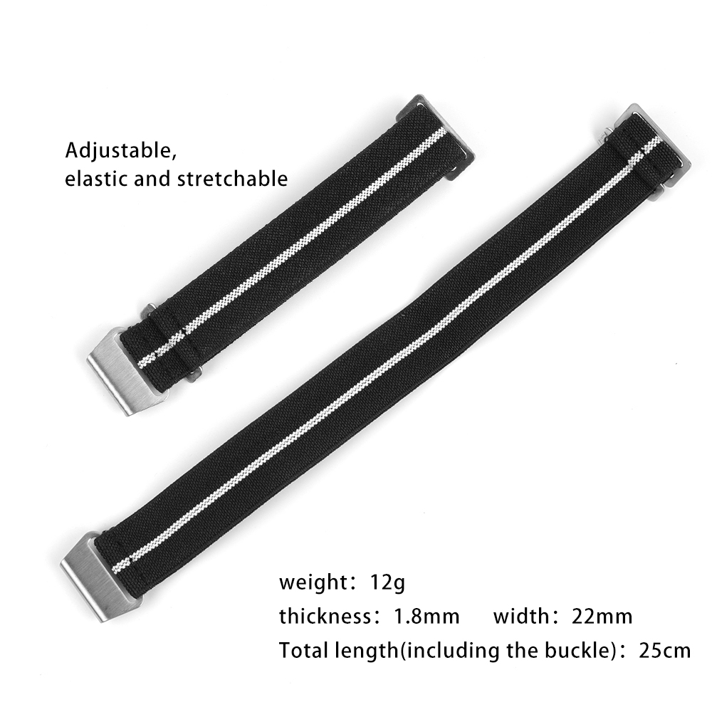 Nylon Uhren armband 18mm 20mm  – Parachute Strap Elastic Bewertung und Preis