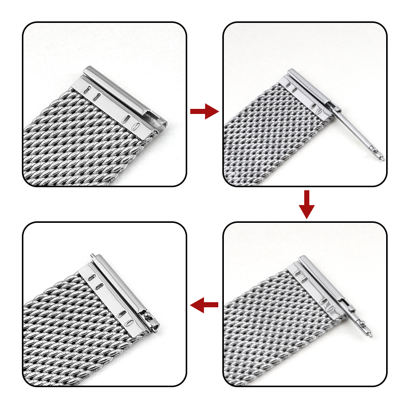 18mm 20mm 22mm 24mm Armbänder  – Mesh Strap Metal Bewertung und Preis