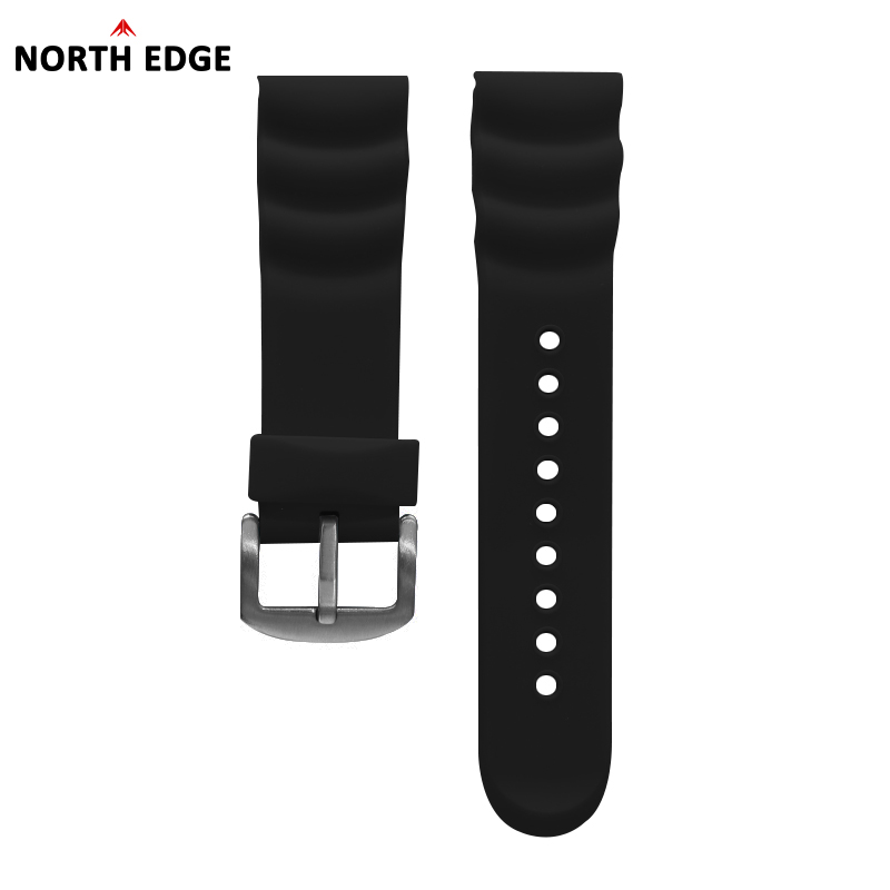 NORTH EDGE 24 mm Gummi-Uhrenar – Rubber Strap Diver Bewertung und Preis