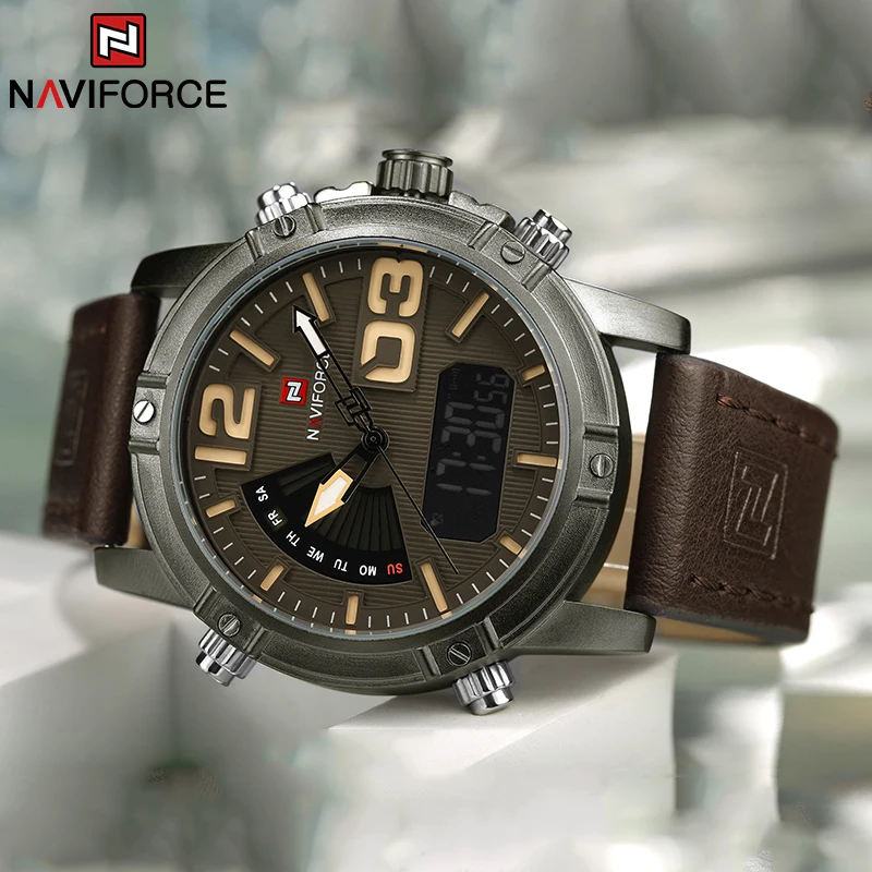 NAVIFORCE Top Marke Männer Uhr – Leather Watch Band Men Bewertung und Preis