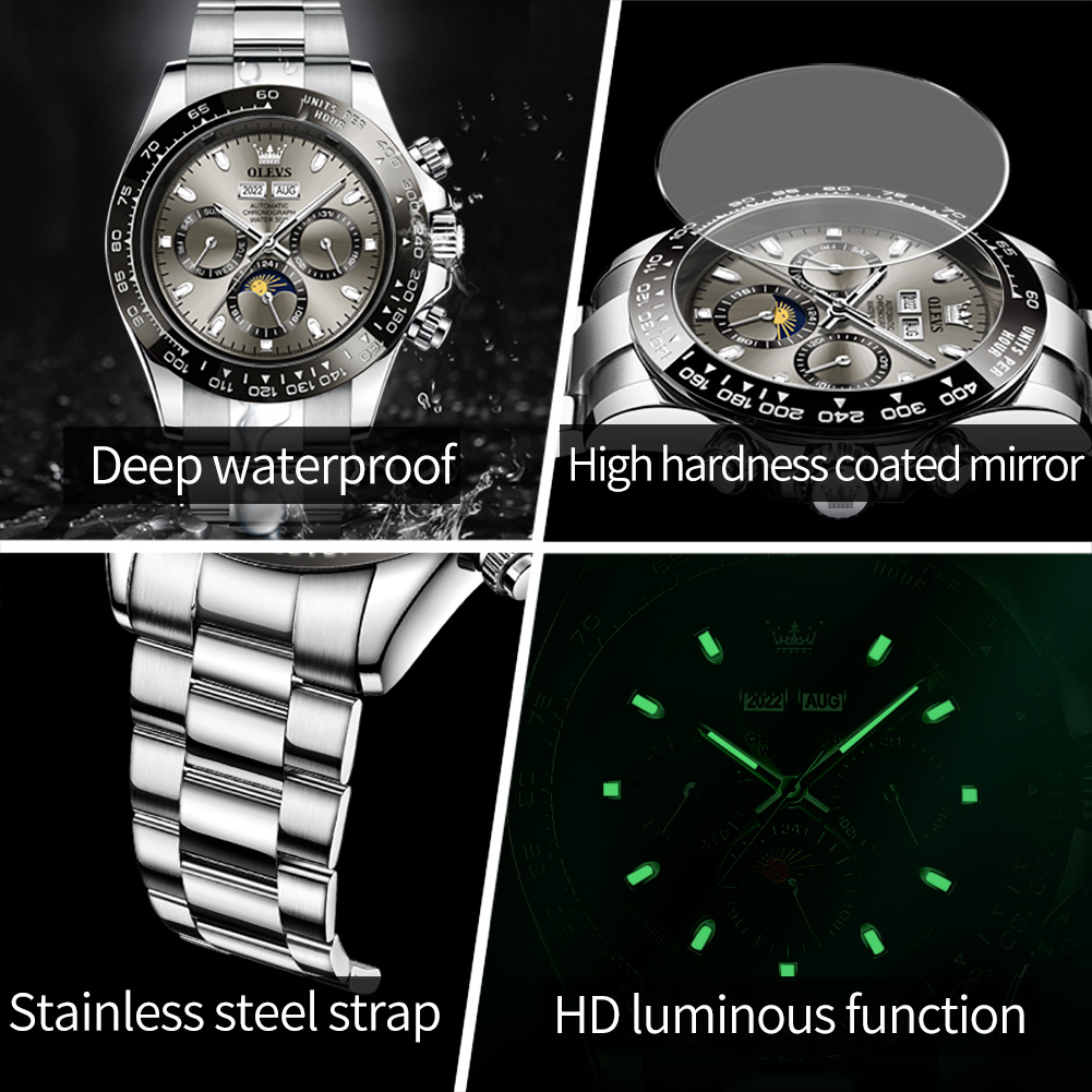 OLEVS 6654 Luxus-Herrenuhr, Ch – Cartier Watch Tank Bewertung und Preis