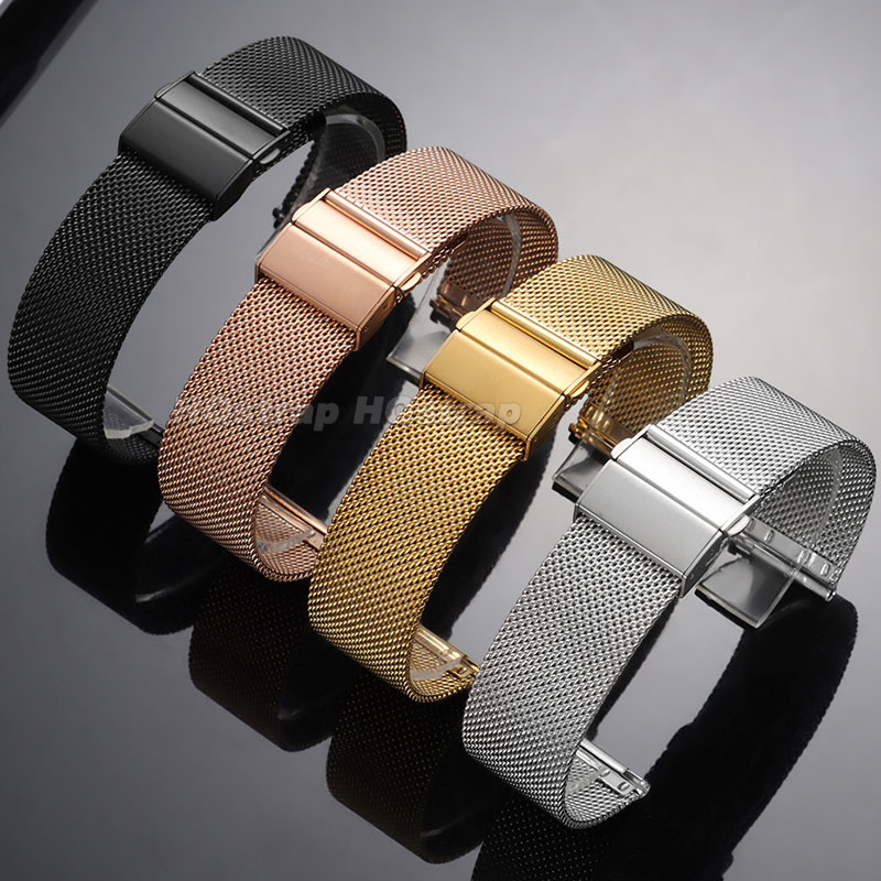 16/18/20/22mm 0,6mm Milanaise- – Mesh Strap Metal Bewertung und Preis
