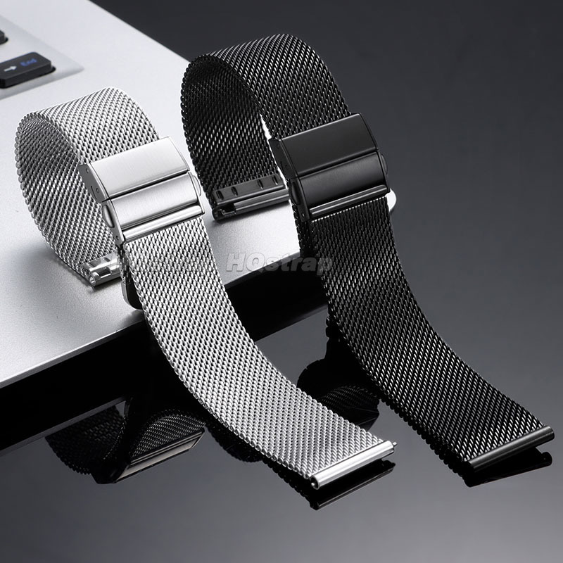 16/18/20/22mm 0,6mm Milanaise- – Mesh Strap Metal Bewertung und Preis