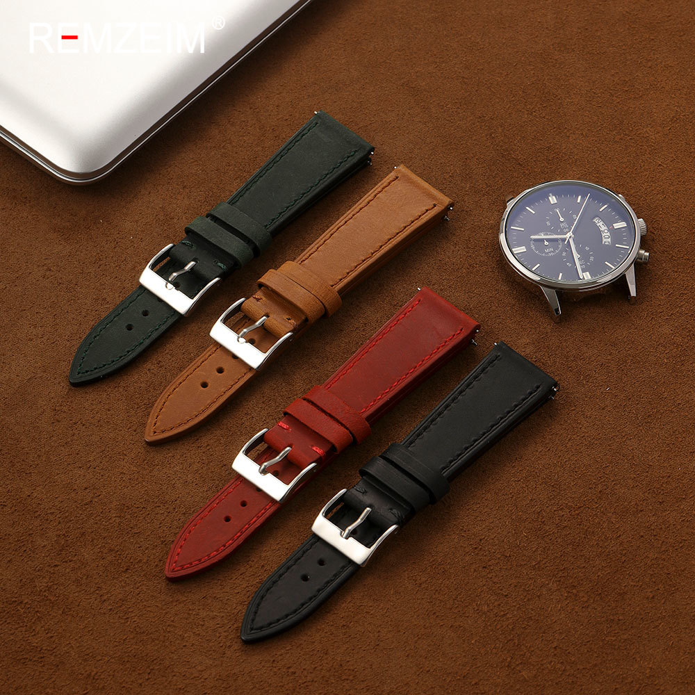 Vintage Crazy Horse Leder Uhre – Leather Strap Quick Release Bewertung und Preis