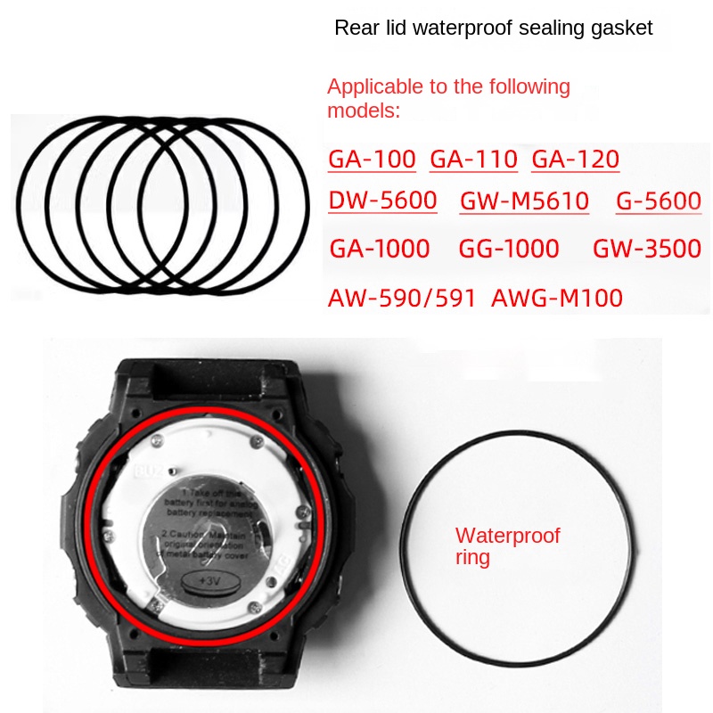 Wasserdichter Ring der hintere – Casio Watch G-Shock Dw-5600 Bewertung und Preis
