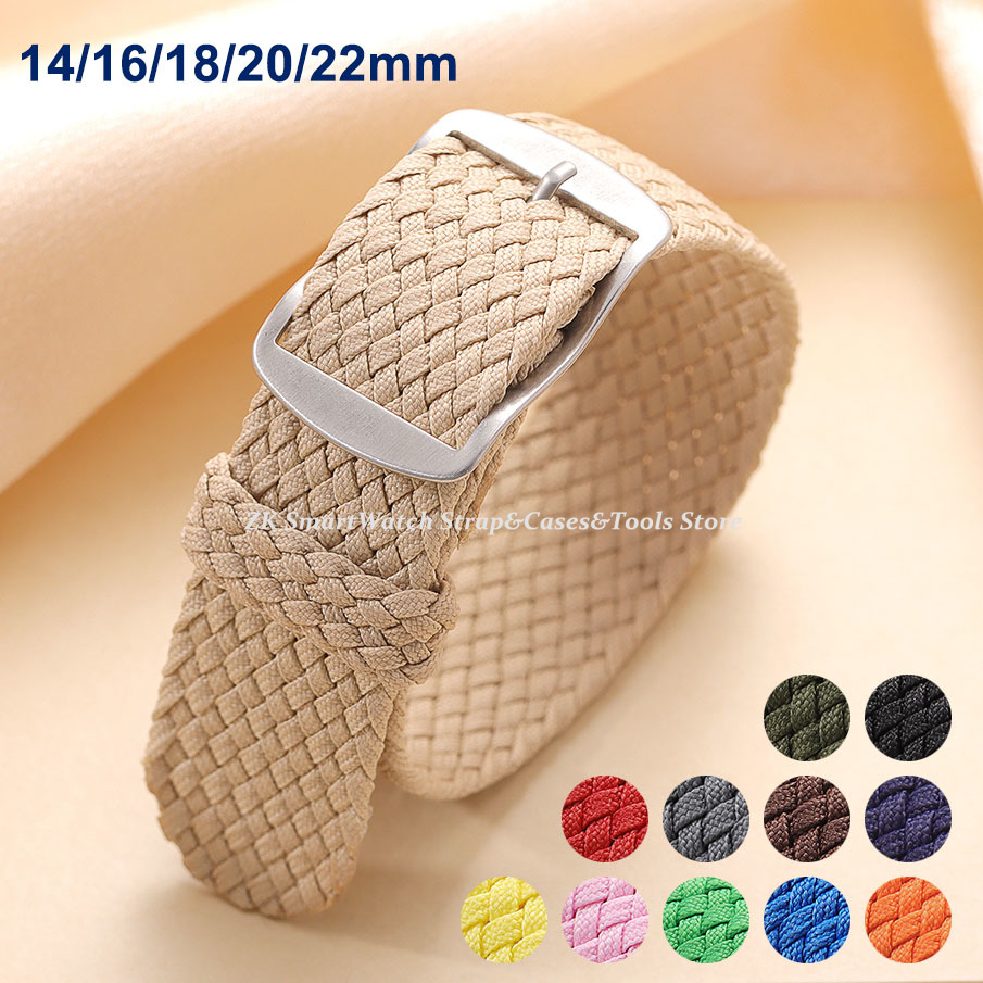 14mm 16mm 18mm 20mm 22mm Perlo – Perlon Strap Woven Bewertung und Preis
