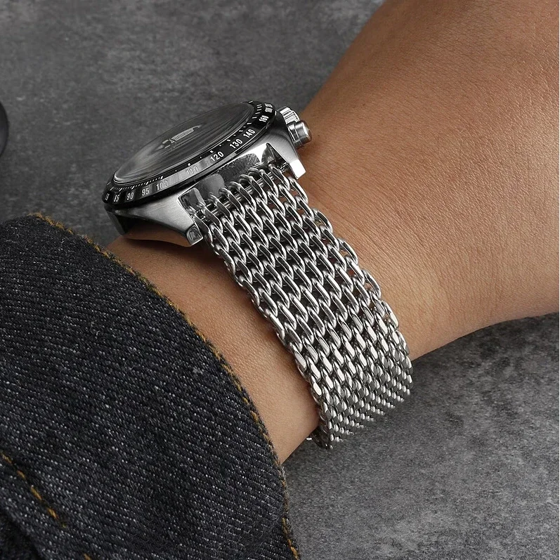 18//24mm Mesh massives Edelsta – Mesh Strap Metal Bewertung und Preis