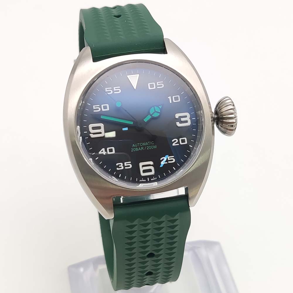 Modische 36MM Automatikuhr mit – Rubber Strap Diver Bewertung und Preis