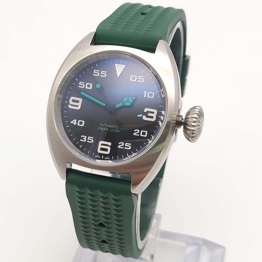 Modische 36MM Automatikuhr mit – Rubber Strap Diver Bewertung und Preis