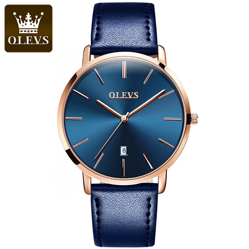Original OLEVS Quarzuhr für He – Leather Watch Band Men Bewertung und Preis